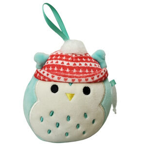 Squishmallows Winston The Owl 4.5" Mini Plush Stuffed Animal Toy Blue EUC